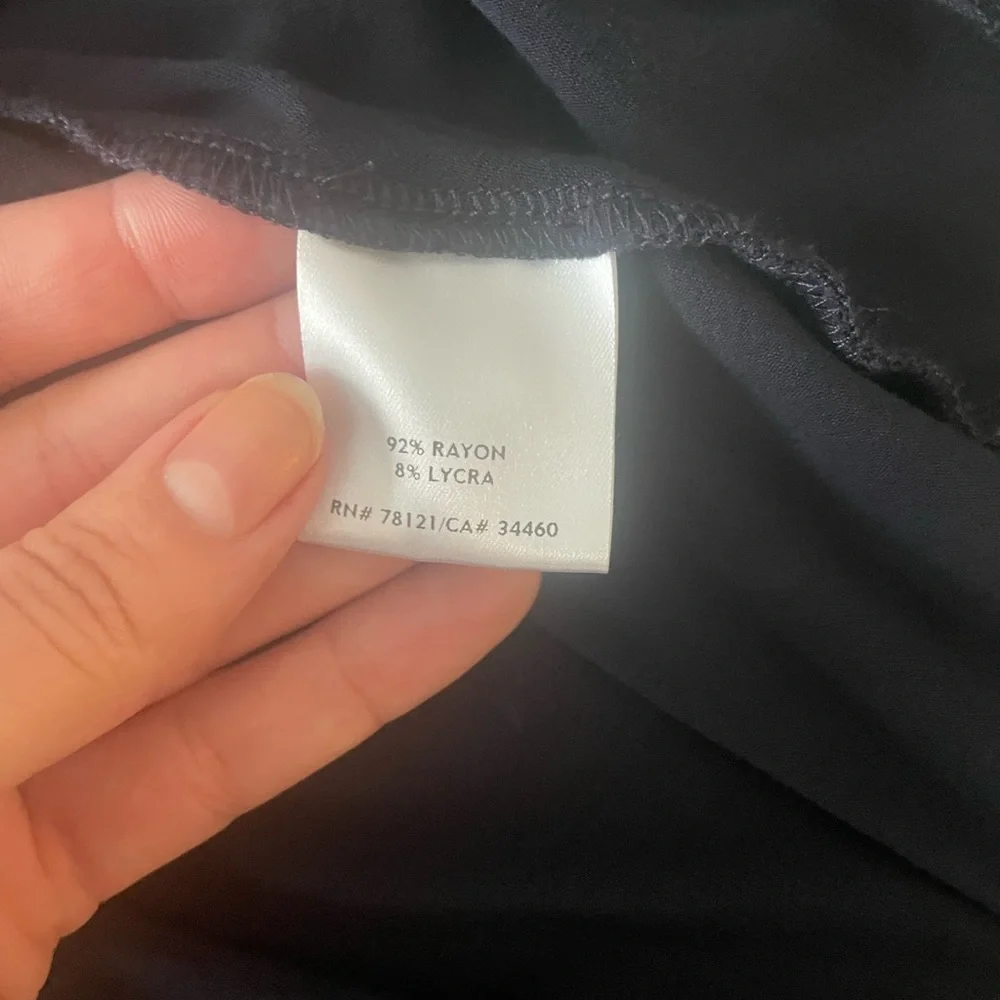 Eileen Fisher navy blue rayon tank top - Picture 3 of 4